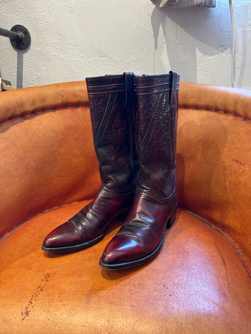 Stovepipe Cordovan Lucchese Boots - 9AA