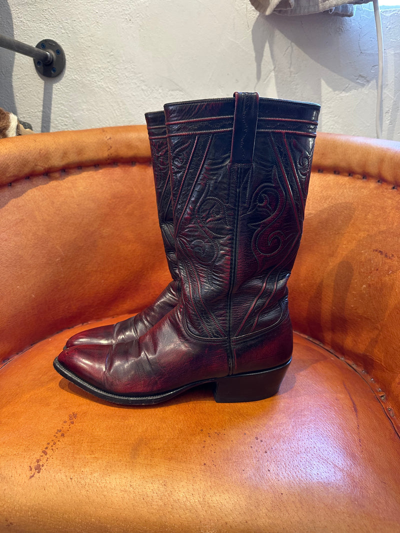 Stovepipe Cordovan Lucchese Boots - 9AA