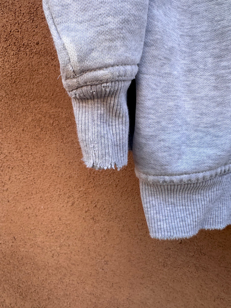 2001 Air Jordan Gray Hoodie with Kangaroo Pocket