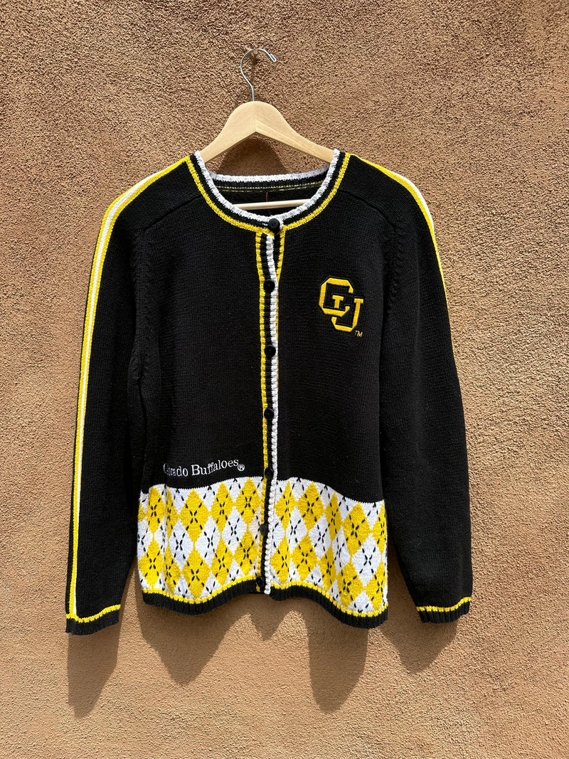 Colorado Buffaloes Varsity Cardigan with Argyle