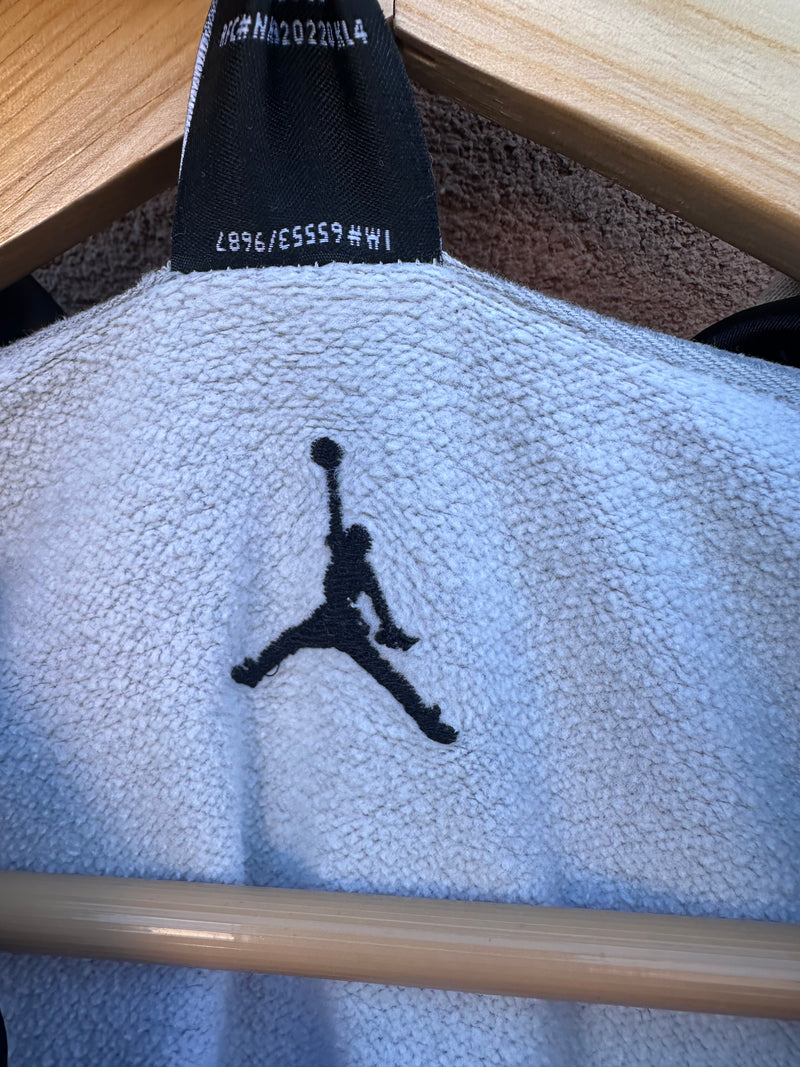 2001 Air Jordan Gray Hoodie with Kangaroo Pocket