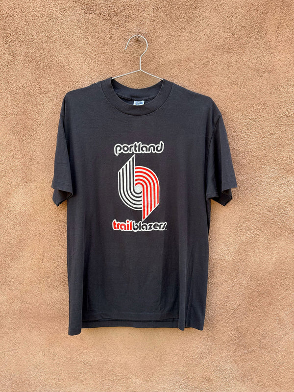 Portland trail blazers vintage shirt hotsell