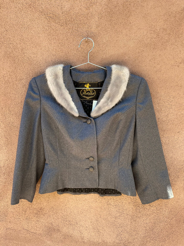 1950's Frank R. Jelleff Jacket with Fur