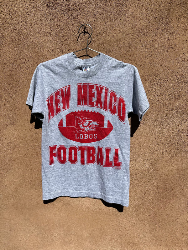 Gray UNM Lobos Football Tee