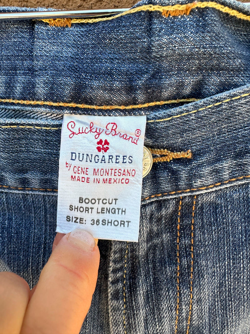 90's Lucky Brand Bootcut Dungarees Jeans 36 x 32