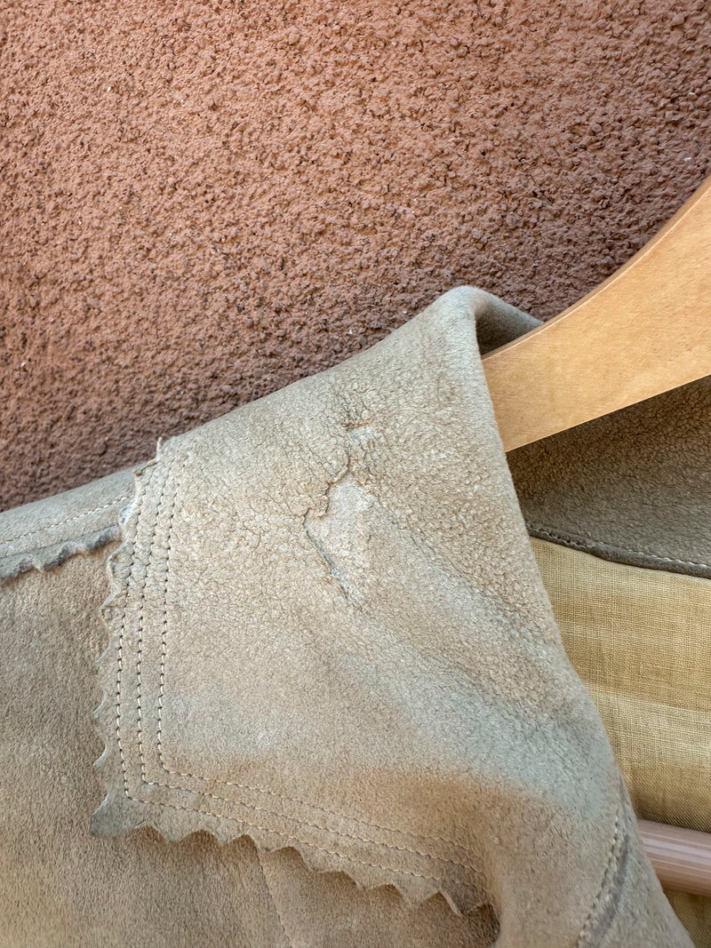1940's/1950's Suede Fringe Bullhide Jacket - as is
