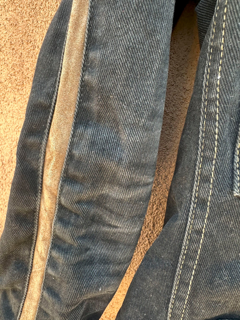 Roncelli 1970's Denim & Leather Jacket, 7