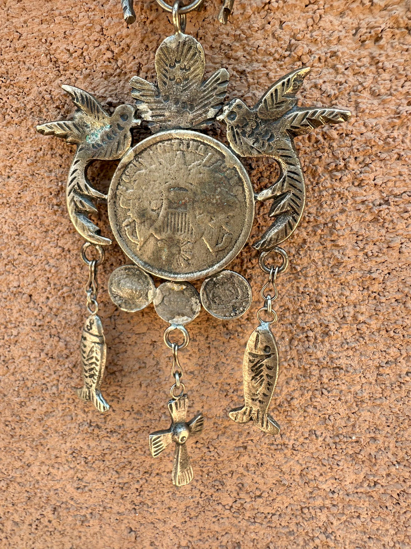 Guatemalan Milagro/Coin Necklace