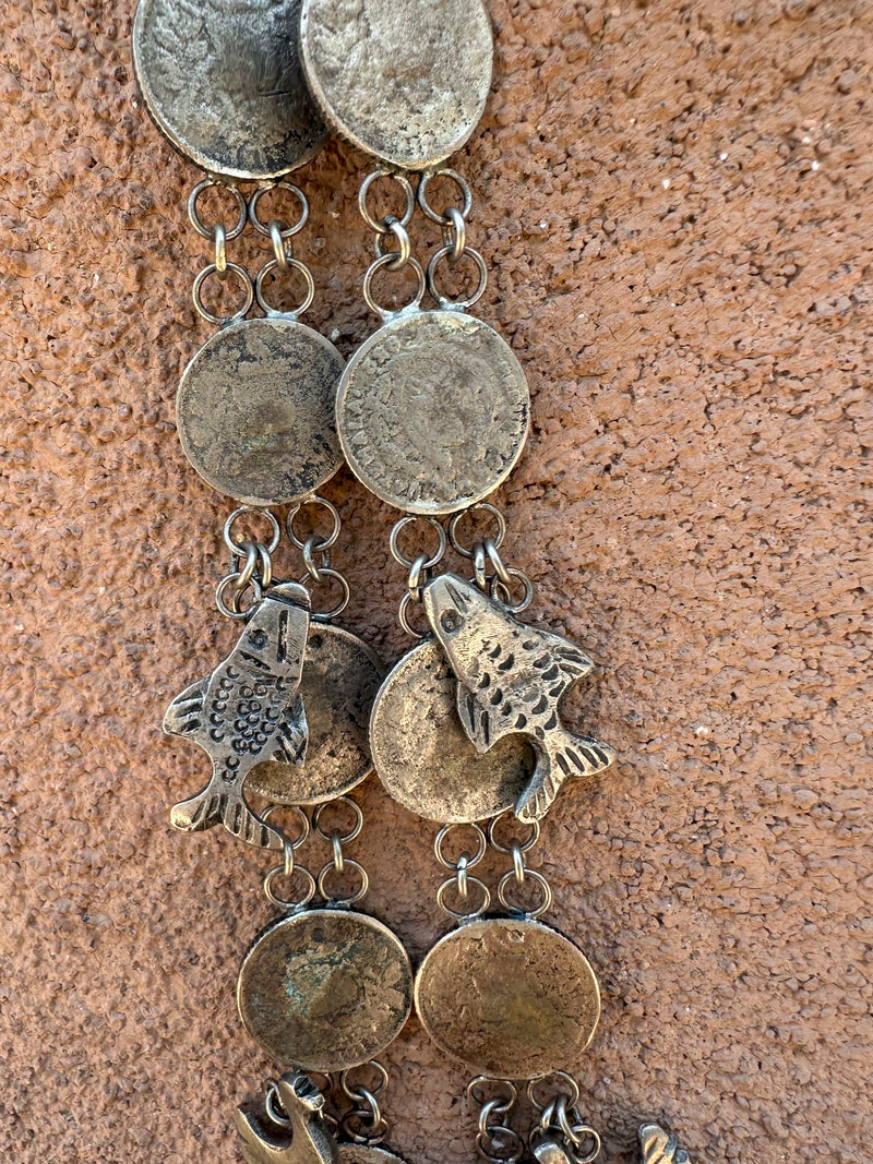 Guatemalan Milagro/Coin Necklace