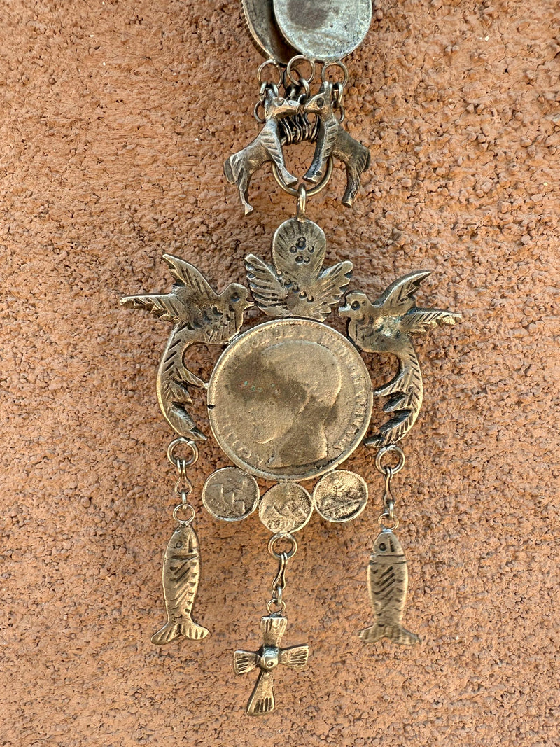Guatemalan Milagro/Coin Necklace