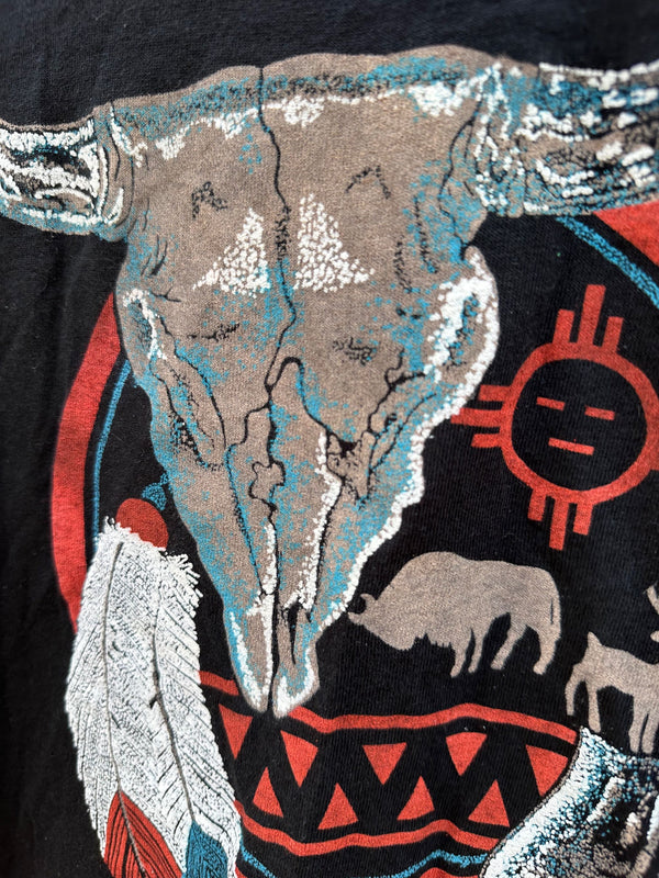 Indigenous New Mexico Bison Skull T-shirt