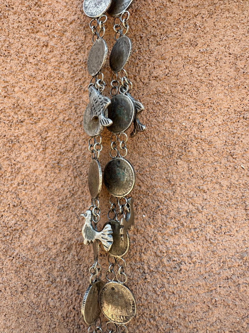 Guatemalan Milagro/Coin Necklace