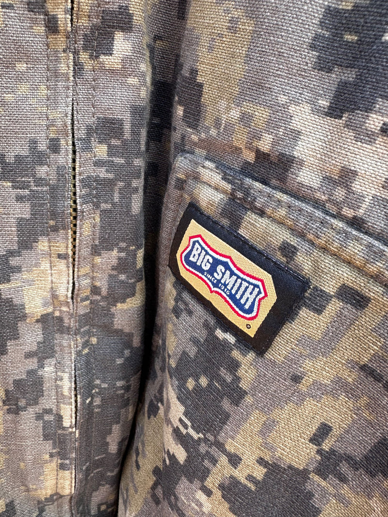 Camo Big Smith Canvas Hooded Fleece Jacket