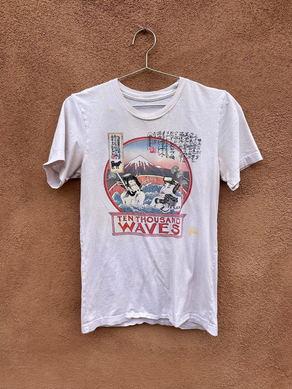 Rare Masamai Teraoka Ten Thousands Waves T-shirt - as is