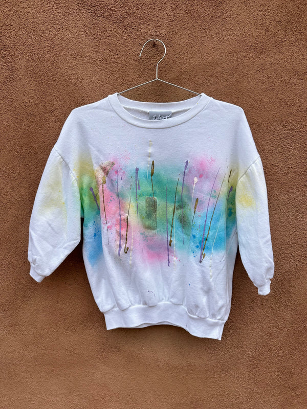 Style Up 3/4 Sleeve 80's Sweatshirt