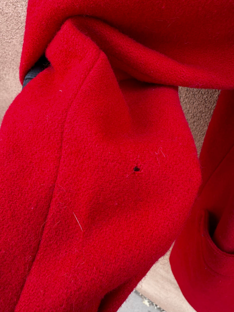 Donnybrook Petite Red Wool Jacket - Made in USA - needs dry cleaning
