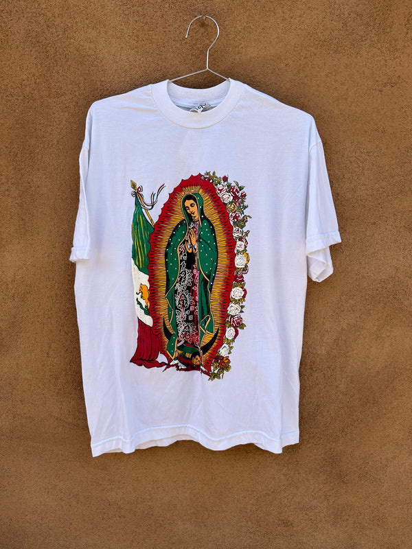 White Virgen de Guadalupe T-shirt
