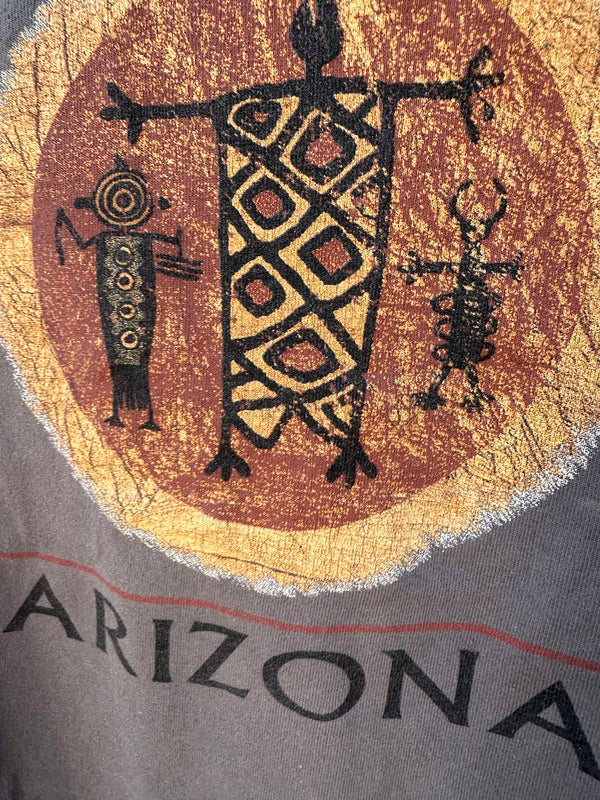 Gray Arizona Cave Drawing Long Sleeve T-shirt
