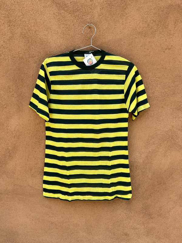 1960's Westbury Green and Yellow Striped T-shirt