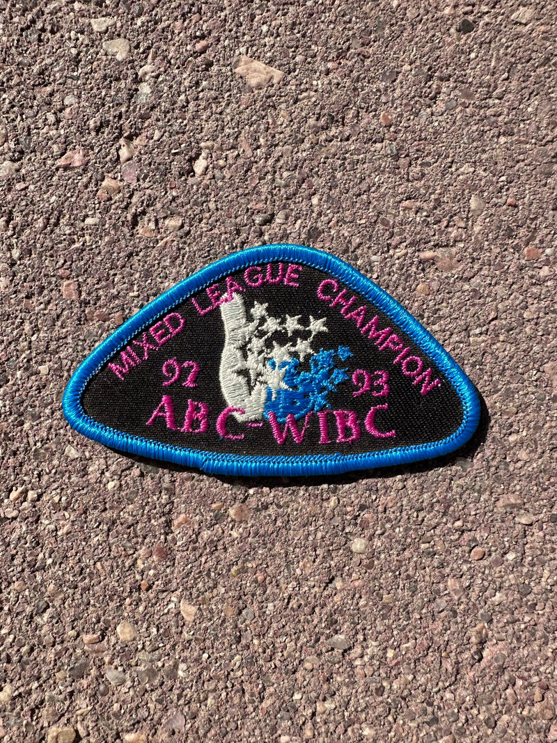 Mixed League Champion 92-93 ABC-WIBC Bowling Patch