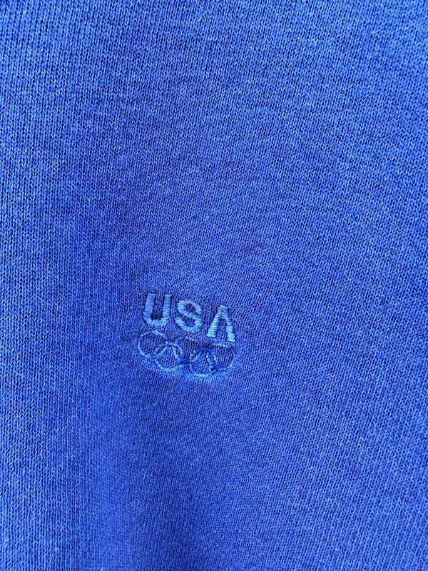 1988 Blue Olympics Henley Sweatshirt