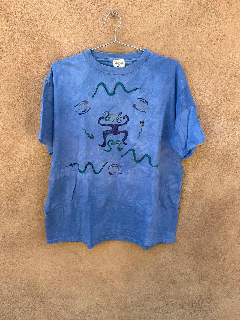 Primitives 90's Periwinkle Snake Dancer T-shirt