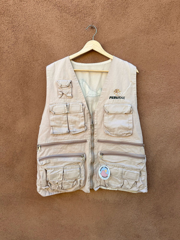Peru Rail Embroidered Travel Vest