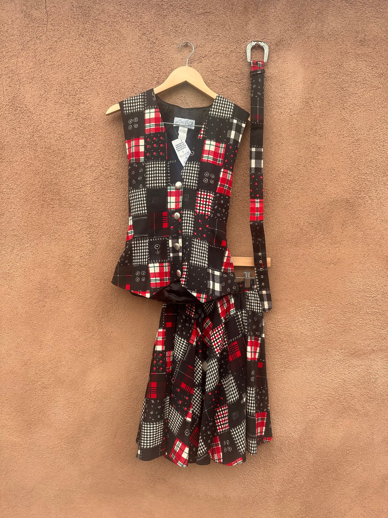 Lilia Smitty Patchwork Vest & Skirt