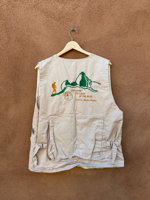 Peru Rail Embroidered Travel Vest