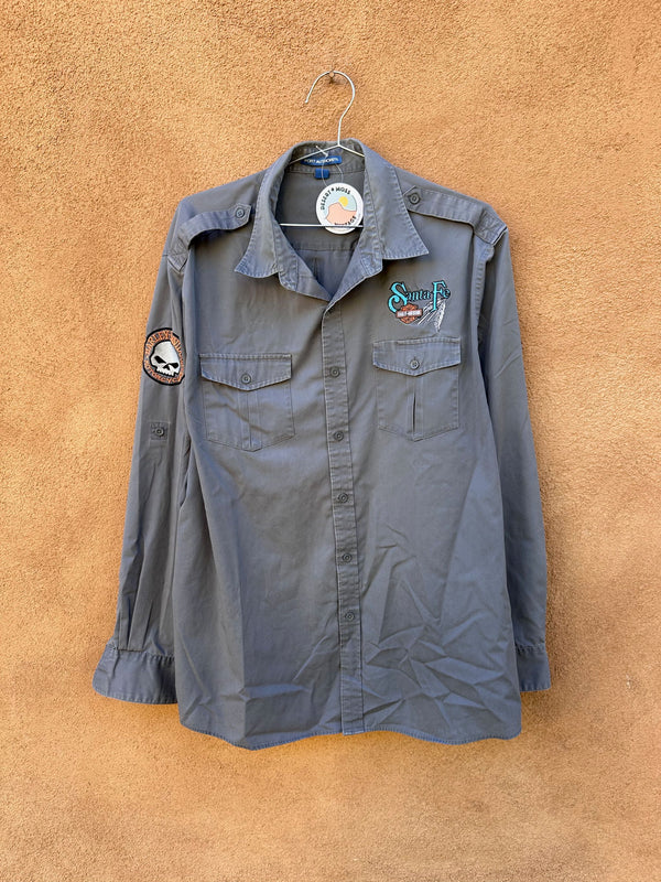 Santa Fe Harley Davidson Button Up Shirt