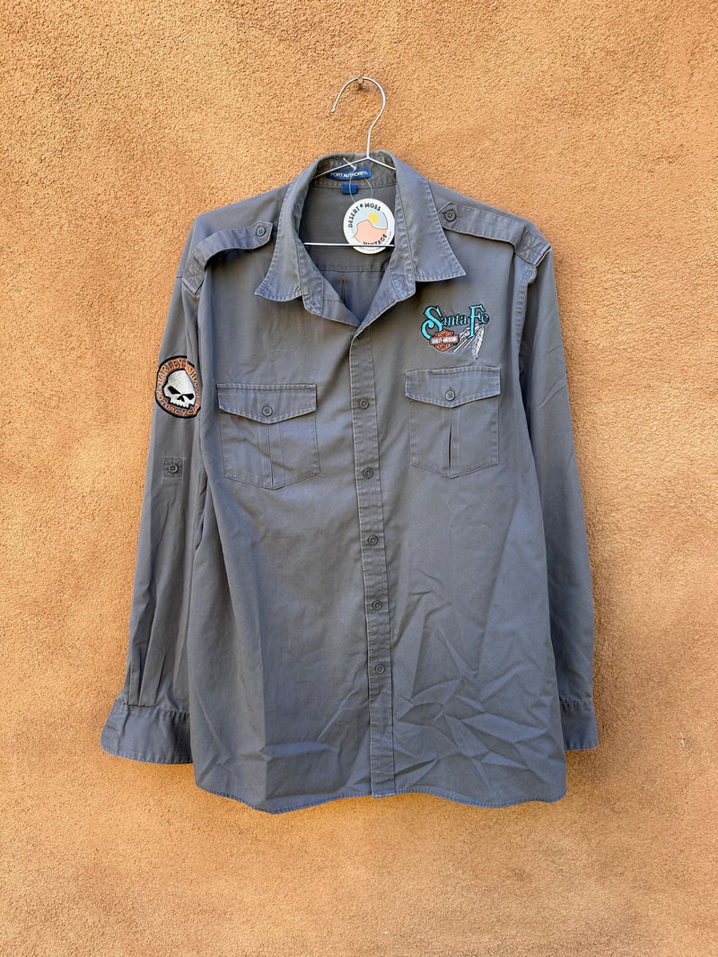 Santa Fe Harley Davidson Button Up Shirt