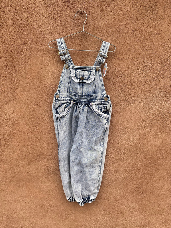 Acid Washed Kid's Overalls