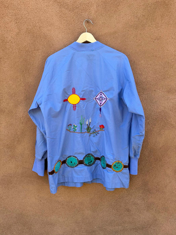 Embroidered Zia, Concho, Cacti, Weave Jacket