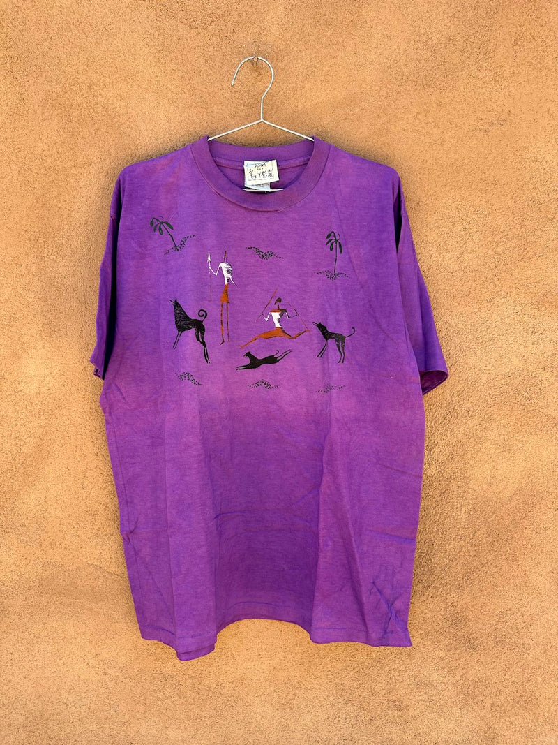 Andrea Bragg Purple Cave Painting T-shirt