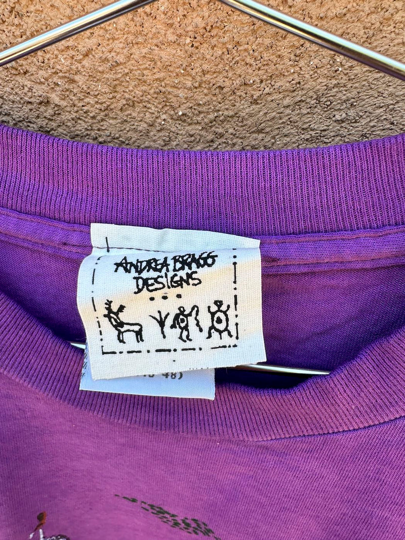 Andrea Bragg Purple Cave Painting T-shirt