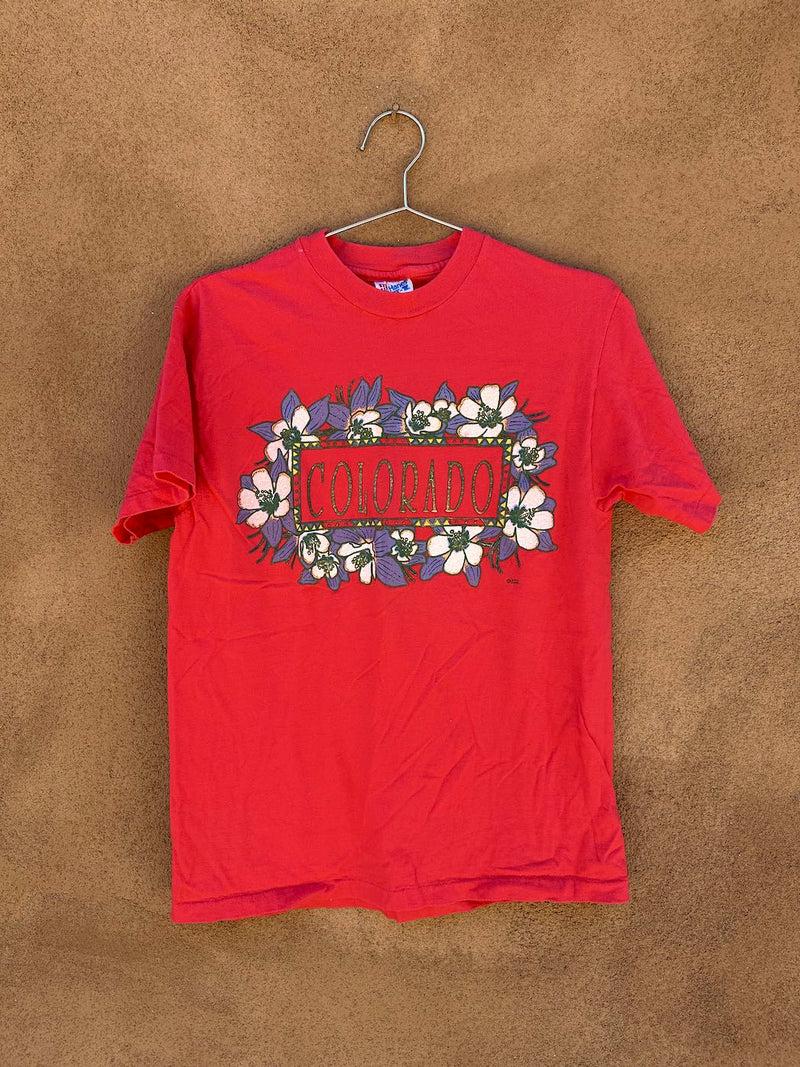 Colorado Columbine Salmon T-shirt