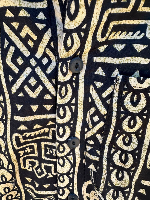 African Print Long Sleeve Shirt