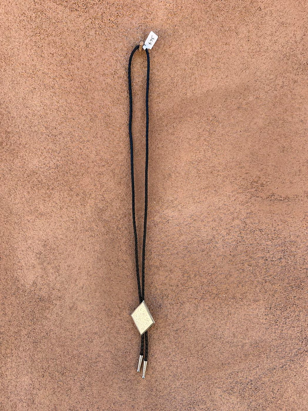 Diamond Bolo Tie with Filagree