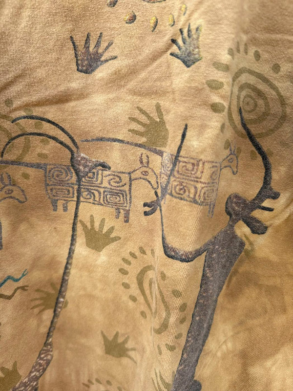 1997 Sand Colored Cave Painting T-shirt, Tennessee River