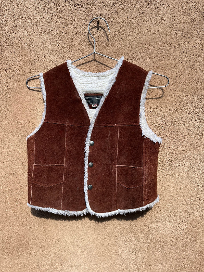 Kids Suede Leather Vest