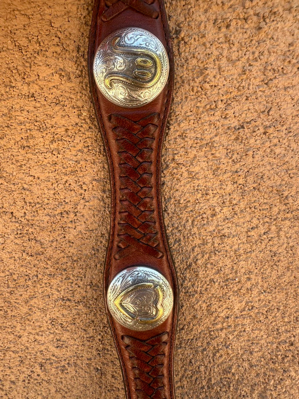 Brown Justin Boot Co. Concho Belt, 30