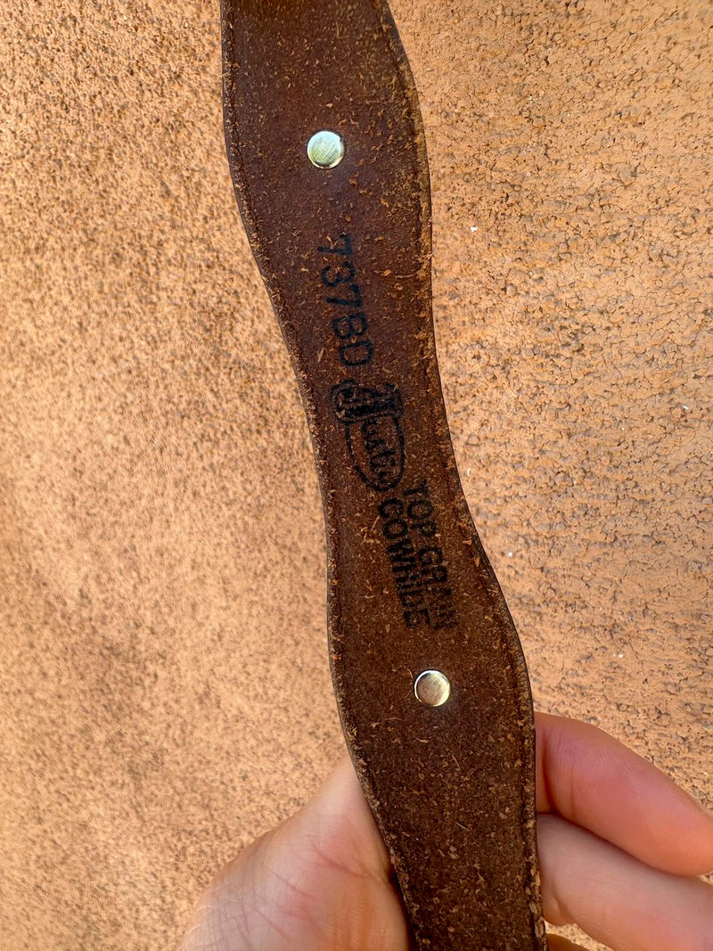 Brown Justin Boot Co. Concho Belt, 30
