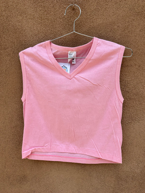 Pink V-Neck Tank