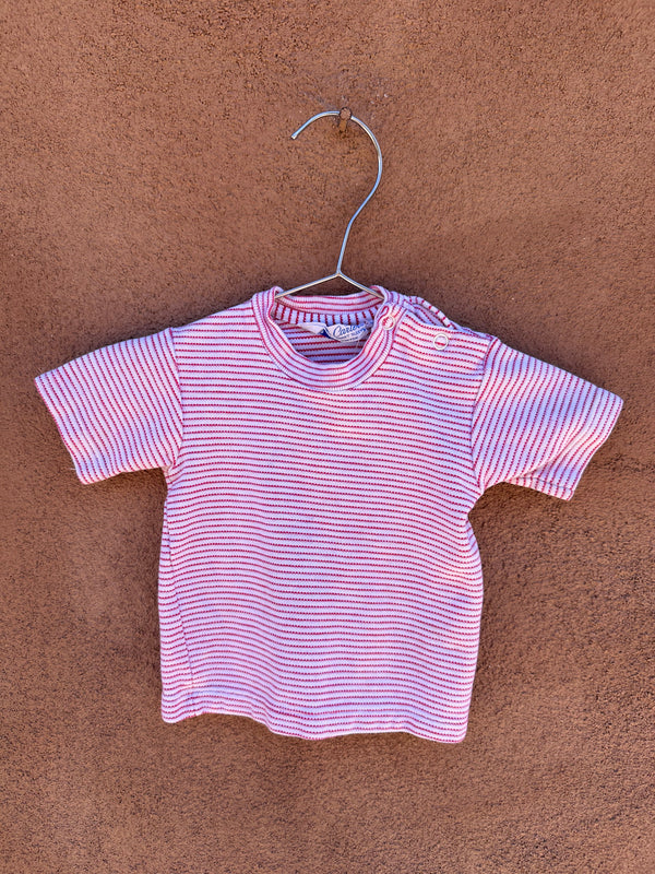 Carter Red & White Striped Baby Top