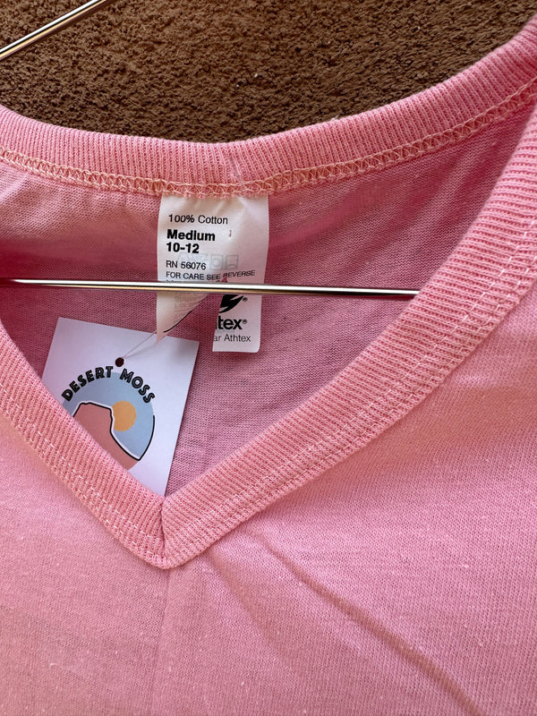 Pink V-Neck Tank