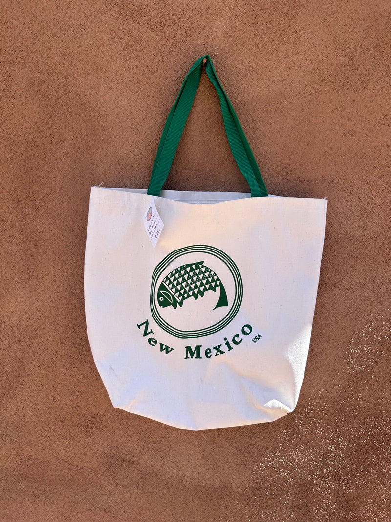 Cotton Canvas New Mexico Fish Tote