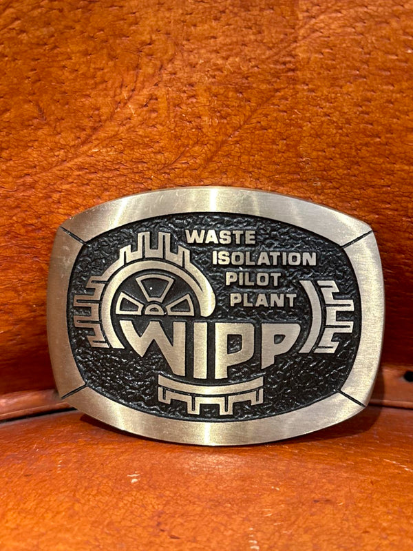 WIPP Brass Belt Buckle