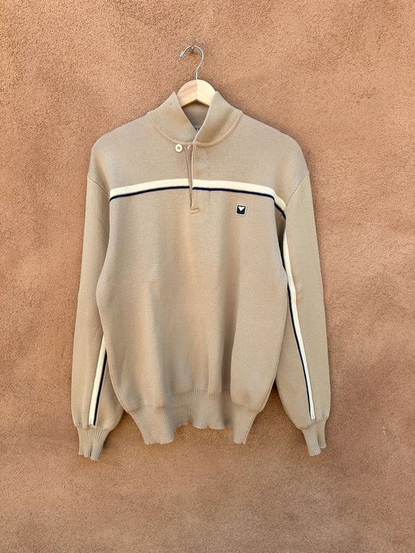 1970's Obermeyer 100% Wool Brown Ski Sweater