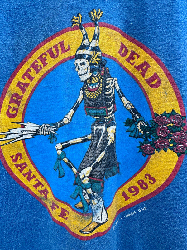 1983 Grateful Dead Santa Fe, New Mexico Dennis Larkin Design T-shirt