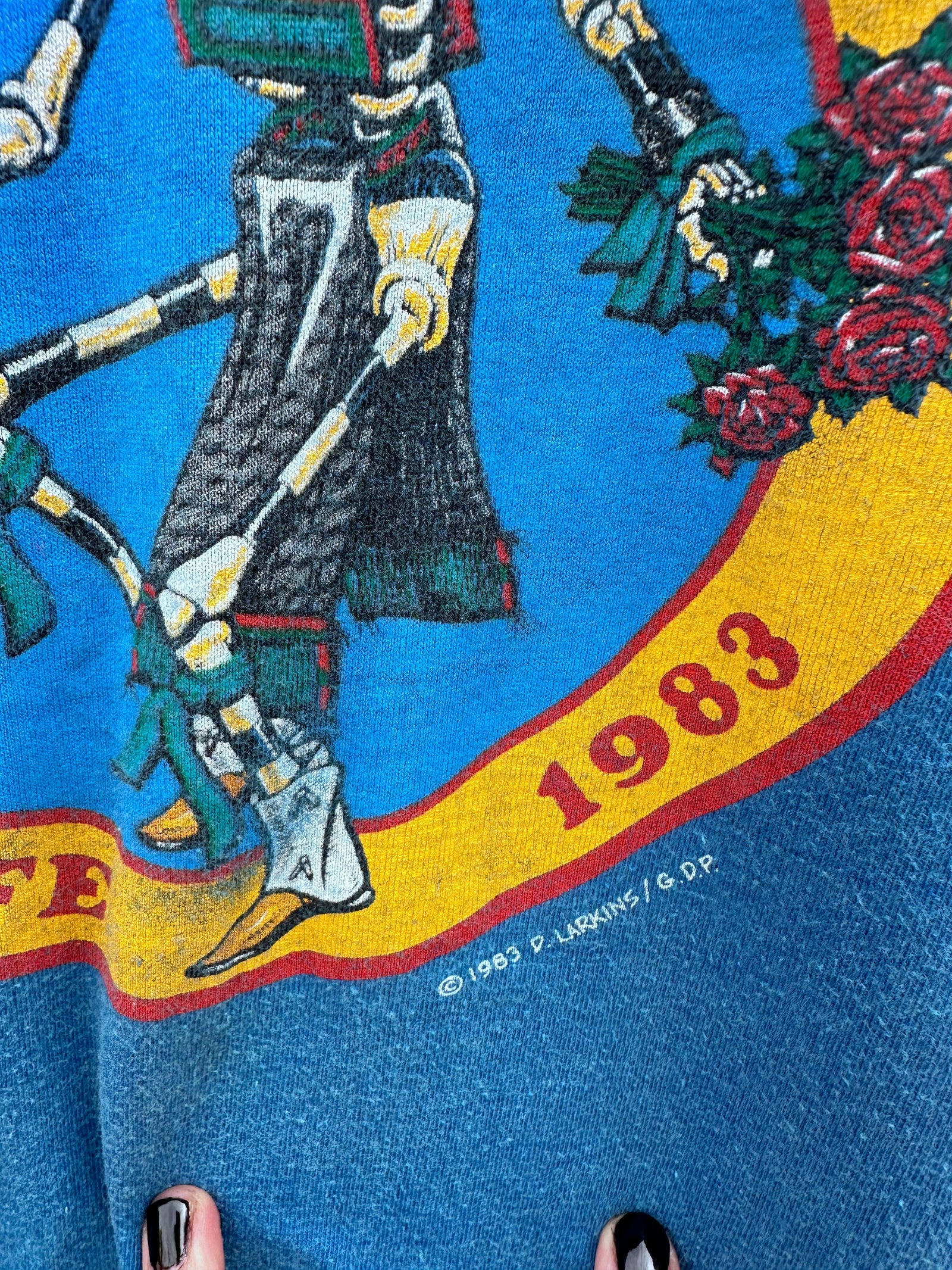 GRATEFUL DEAD SANTA FE 1983 Tシャツ Grateful Dead 1983 Santa Fe T-Shirt. Artwork by Dennis